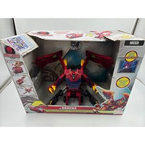 Mecard Mega Dracha Transforming Robot Toy Truck-Exclusive Super Powers Game Card